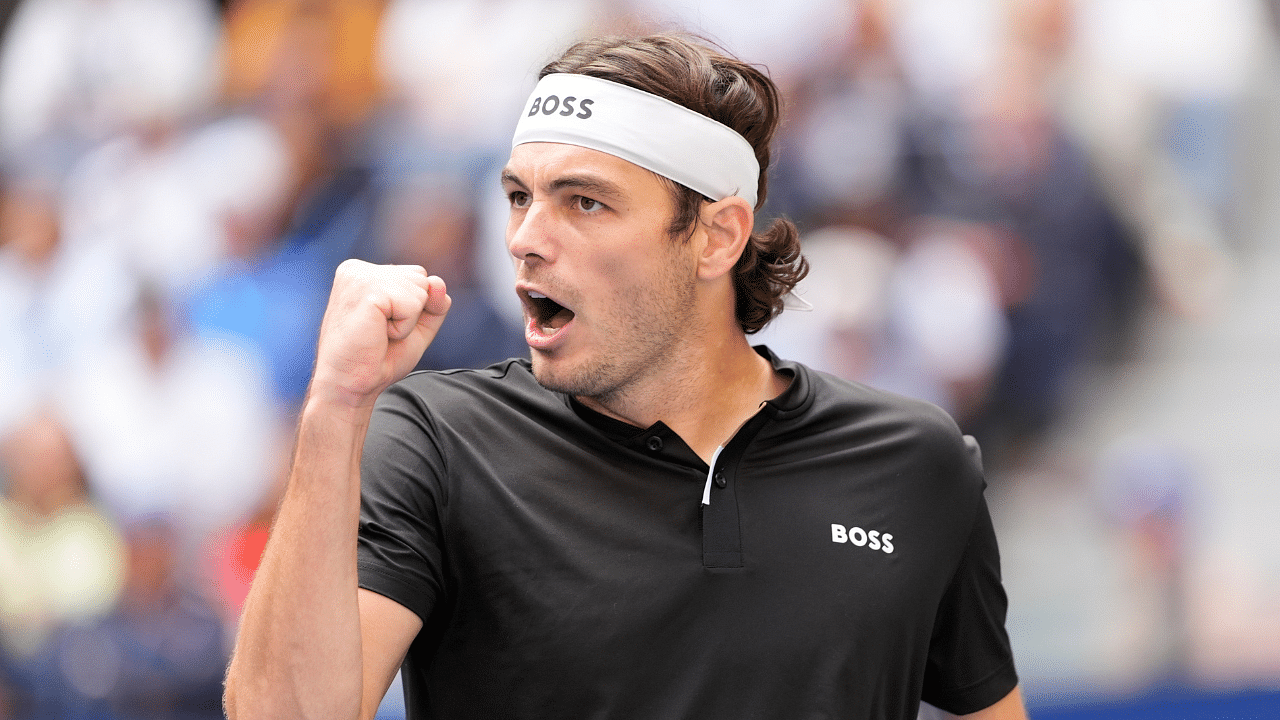 Taylor Fritz (USA) and Jannik Sinner (ITA) (not pictured) play in the men’s singles final of the 2024 U.S. Open tennis tournament