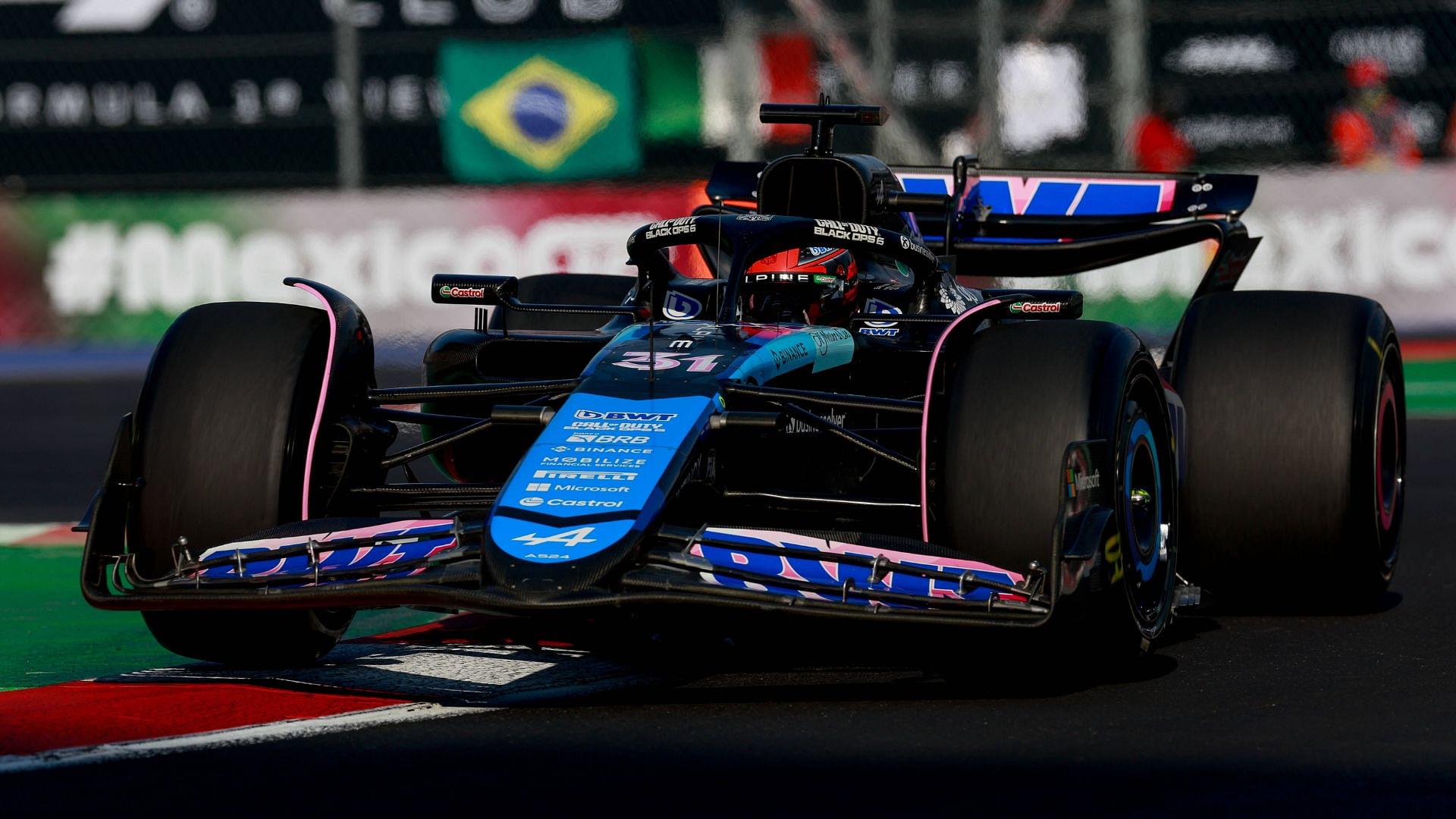 31 OCON Esteban (fra), Alpine F1 Team A524, action during the 2024 Formula 1 Grand Prix of Mexico City from October 25 to 27, 2024 at the Autodromo Hermanos Rodriguez