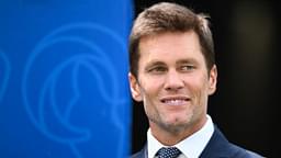 New England Patriots retired quarterback Tom Brady before the game between the Los Angeles Rams and the Dallas Cowboys at SoFi Stadium.