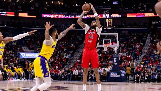 Brandon Ingram shooting the ball