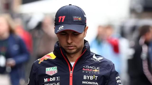 Sergio Perez in his Red Bull suit