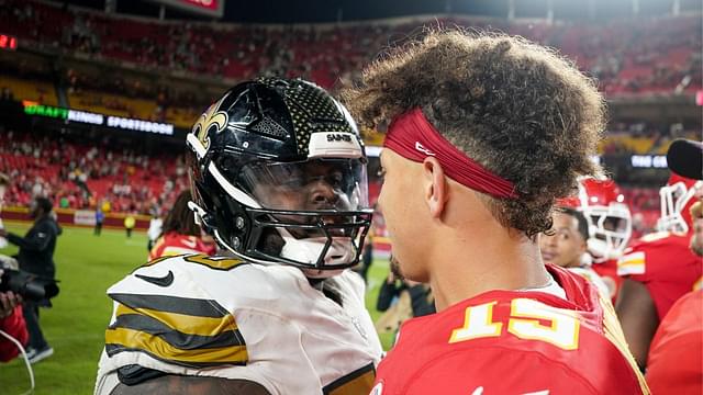 Khalen Saunders and Patrick Mahomes