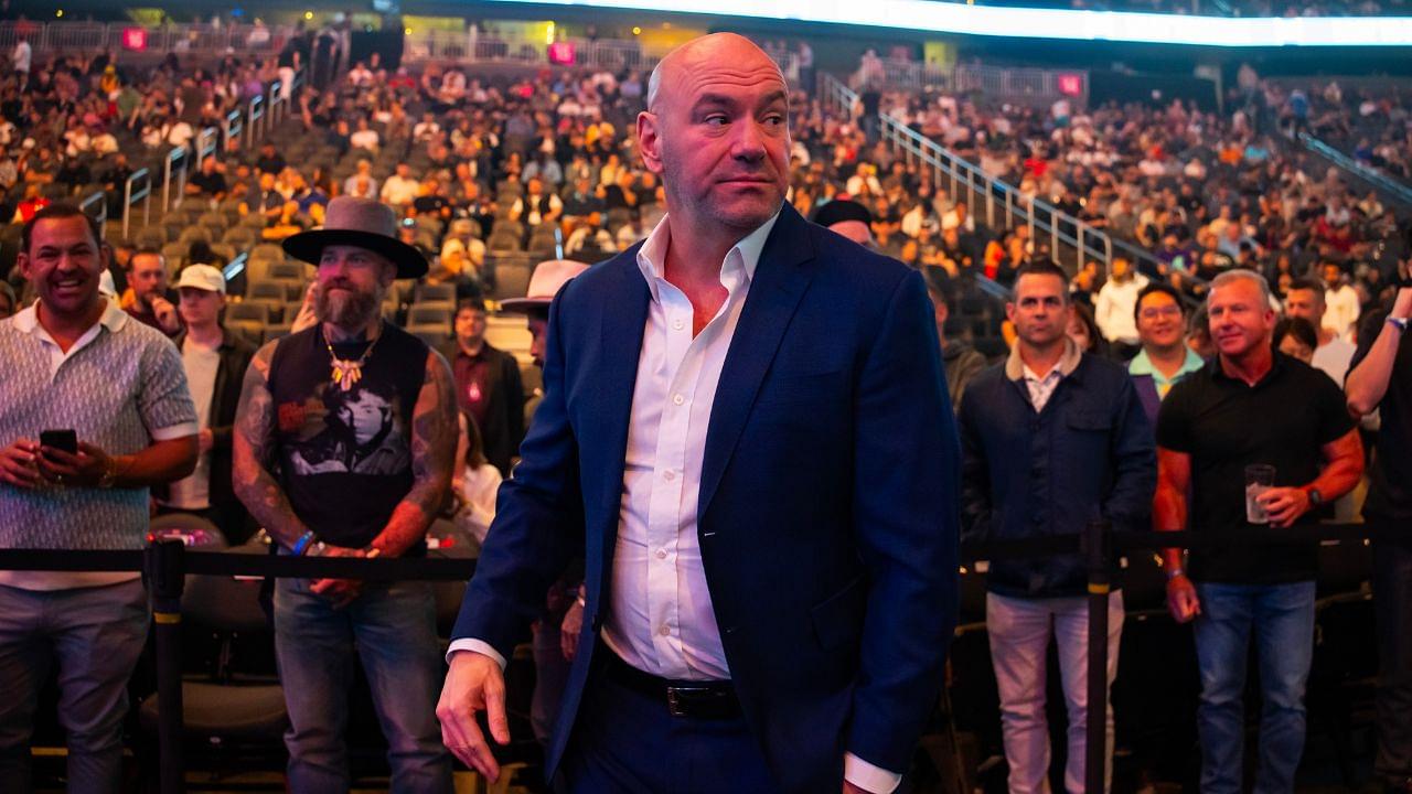 UFC president Dana White in attendance during UFC 300 at T-Mobile Arena.