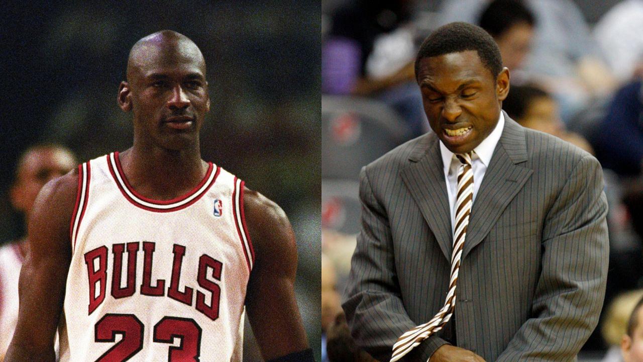 Michael Jordan and Avery Johnson