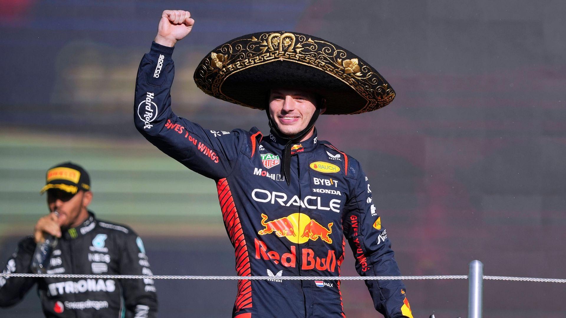 VERSTAPPEN Max F1 Team Red Bull Racing at the award ceremony F1 Grand Prix of Mexico 2023 on 29 10 2023 in Mexico