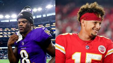 Lamar Jackson (left) Patrick Mahomes (right)