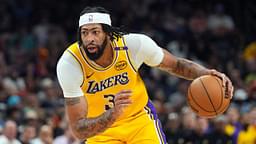 Los Angeles Lakers forward Anthony Davis (3) dribbles against the Phoenix Suns during the second half at Footprint Center