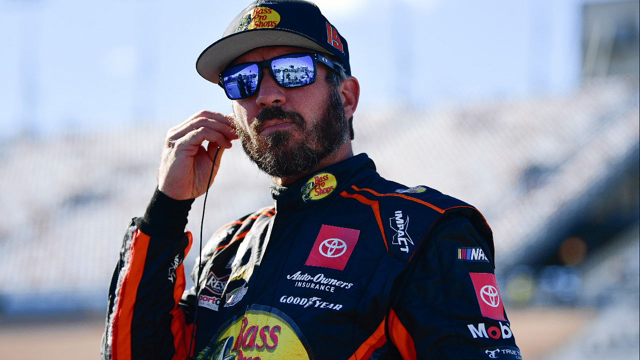 NASCAR Cup Series driver Martin Truex Jr. (19) during qualifying for the South Point 400 at Las Vegas Motor Speedway.