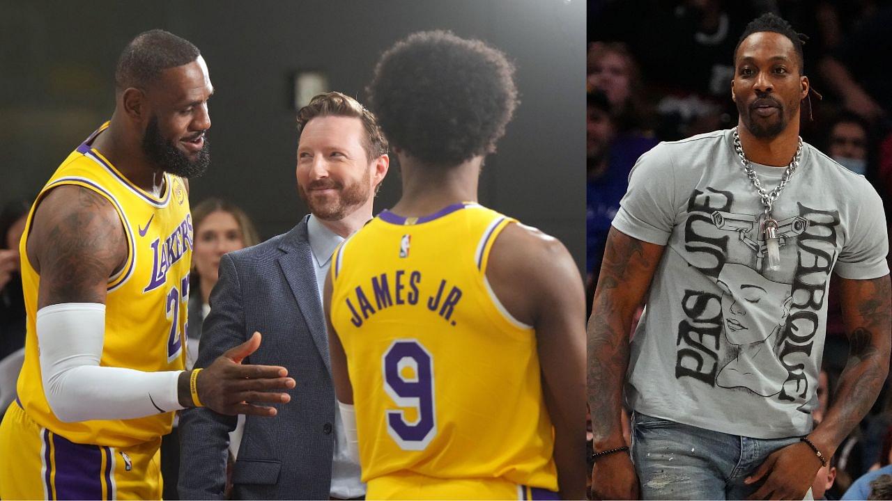 Dwight Howard Asks Fans to Name Their GOAT Following Bronny and LeBron James' Lakers Moment Together on the Court