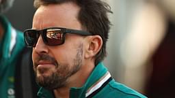 Fernando Alonso arrives at Circuit of the Americas in Austin, Texas