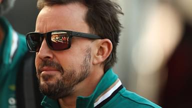 Fernando Alonso arrives at Circuit of the Americas in Austin, Texas