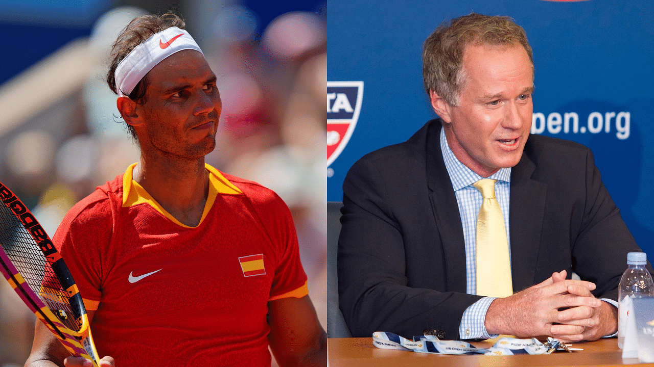 Rafael Nadal and Patrick McEnroe