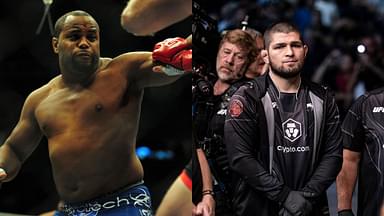 Daniel Cormier (L) and Khabib Nurmgomedov (R)