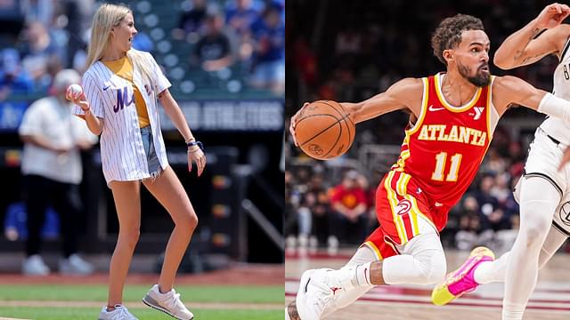 Haliey Welch(L) and Trae Young(R)