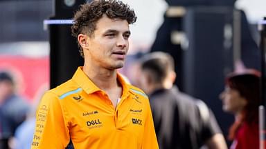 Lando Norris (4) of United Kingdom and team McLaren F1 Team enters the paddock before the Sprint Race