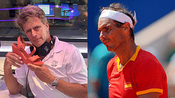 Andrew Castle and Rafael Nadal