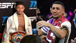 Shakur Stevenson (L) and Teofimo Lopez (R)