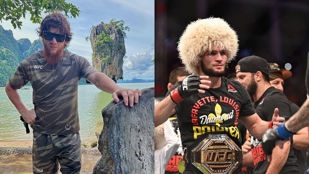 Sharaputdin Magomedov (L) and Khabib Nurmagomedov (R)