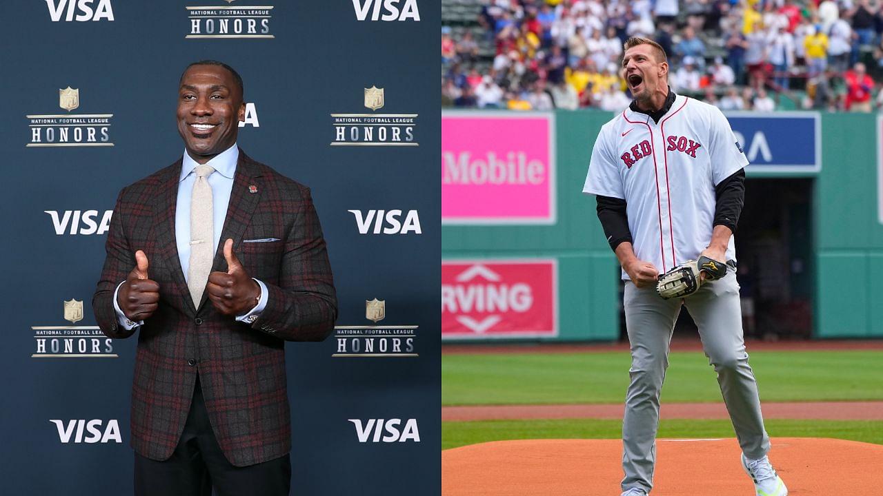 Shannon Sharpe(L) and Rob Gronkowski(R)