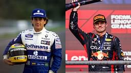 Ayrton Senna (L) and Max Verstappen (R)