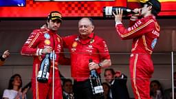 Frederic Vasseur Team Principal & General Manager of the Scuderia Ferrari, Charles Leclerc (mco), Scuderia Ferrari SF-24, Carlos Sainz (spa), Scuderia Ferrari SF-24