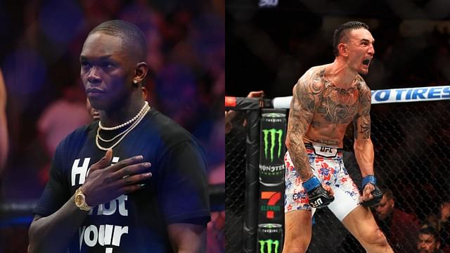 Israel Adesanya (L) and Max Holloway (R)