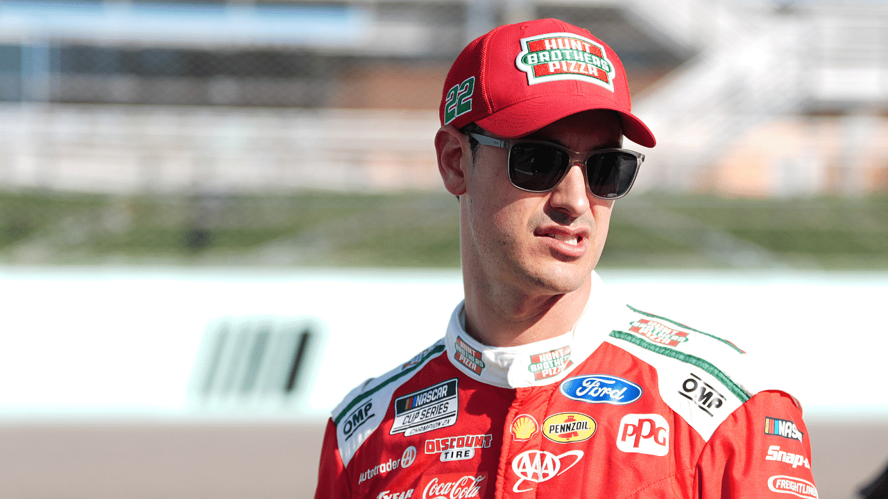 NASCAR Cup Series driver Joey Logano (22) during qualifying for the Straight Talk Wireless 400 at Homestead-Miami Speedway.