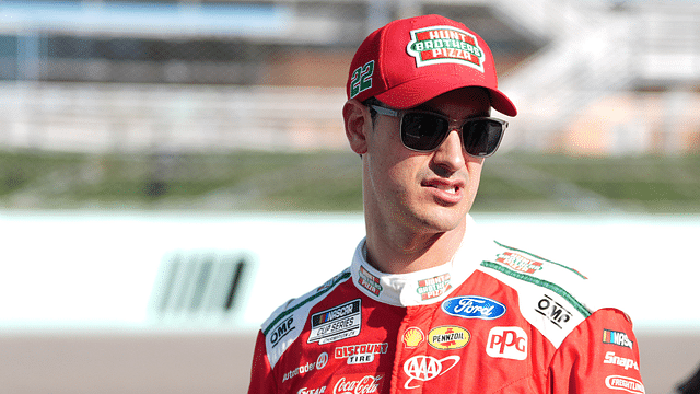 NASCAR Cup Series driver Joey Logano (22) during qualifying for the Straight Talk Wireless 400 at Homestead-Miami Speedway.