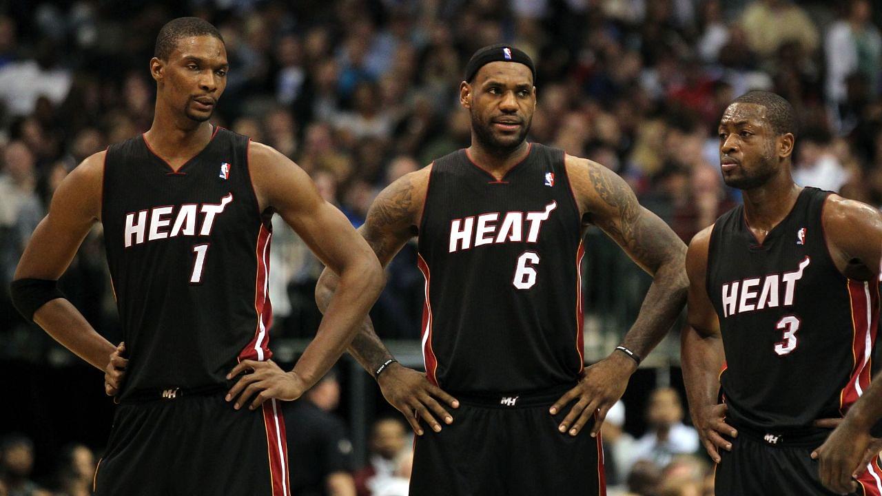 Chris Bosh, LeBron James, and Dwyane Wade