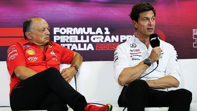 Frederic Vasseur (FRA, Scuderia Ferrari HP), Toto Wolff (AUT, Mercedes-AMG Petronas F1 Team)