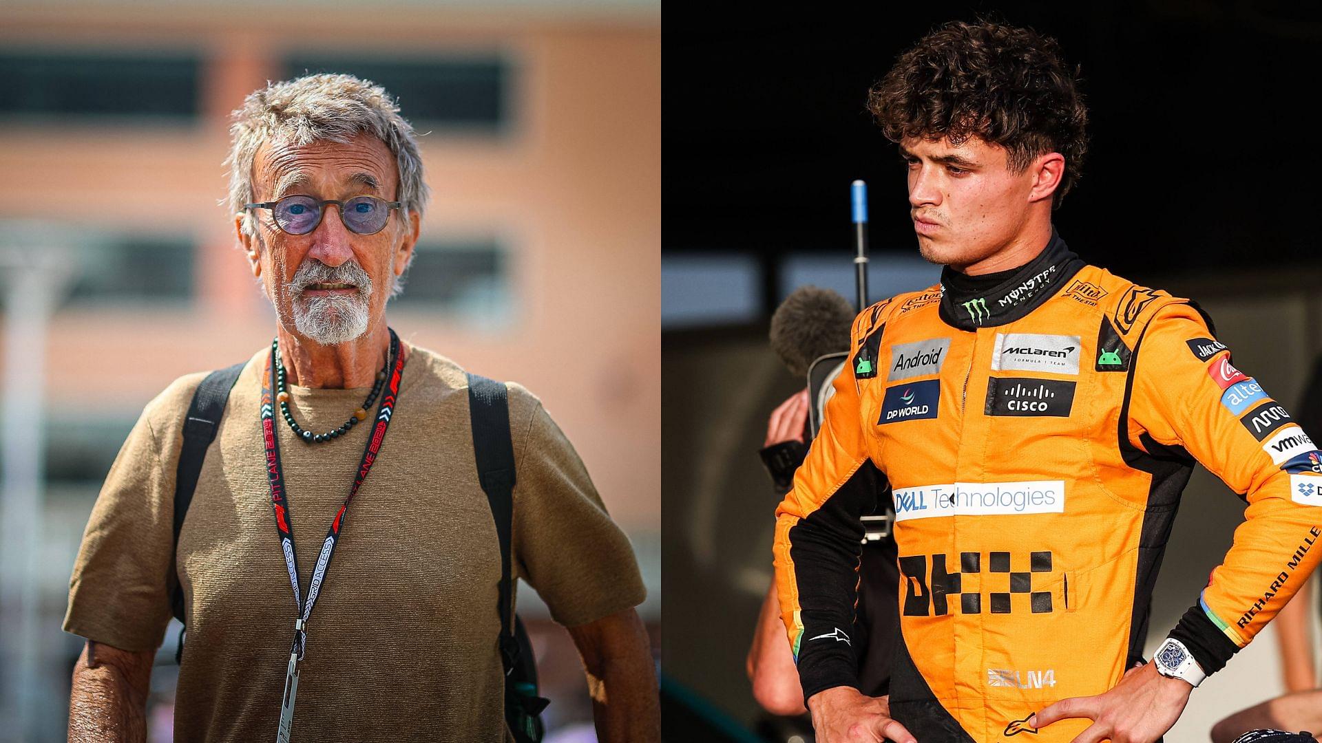 Eddie Jordan (L) and Lando Norris (R)