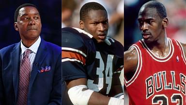 Isiah Thomas, Bo Jackson and Michael Jordan