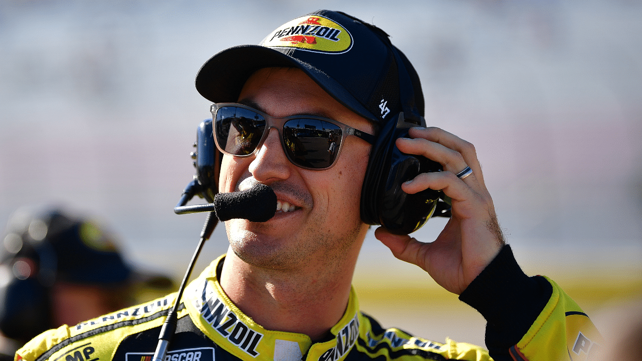 NASCAR Cup Series driver Joey Logano (22) during qualifying for the South Point 400 at Las Vegas Motor Speedway.