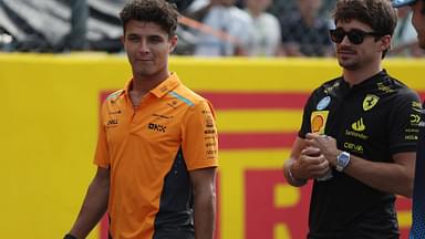 Lando Norris (McLaren) Startnummer 04 Charles Leclerc (Ferrari)