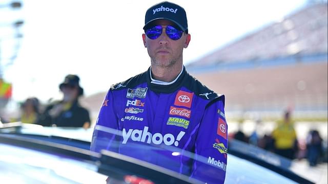 NASCAR Cup Series driver Denny Hamlin (11) during qualifying for the South Point 400 at Las Vegas Motor Speedway.