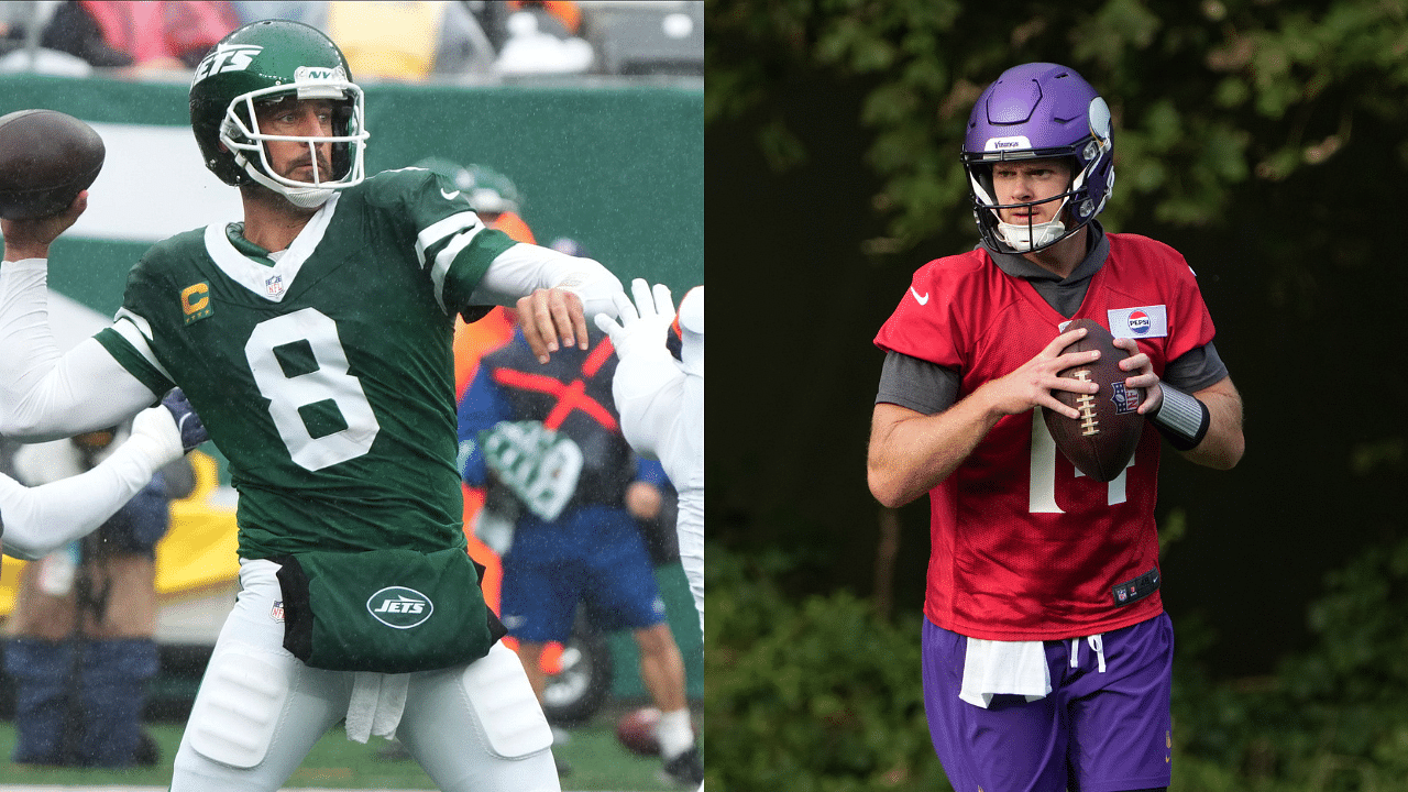 Jets vs. Vikings Stats: Aaron Rodgers Eyes 60,000 Passing Yards, Sam Darnold Chases NFL Record