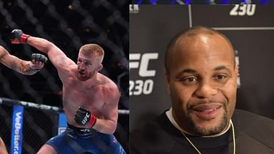 Bo Nickal (L) and Daniel Cormier (R)