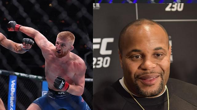 Bo Nickal (L) and Daniel Cormier (R)