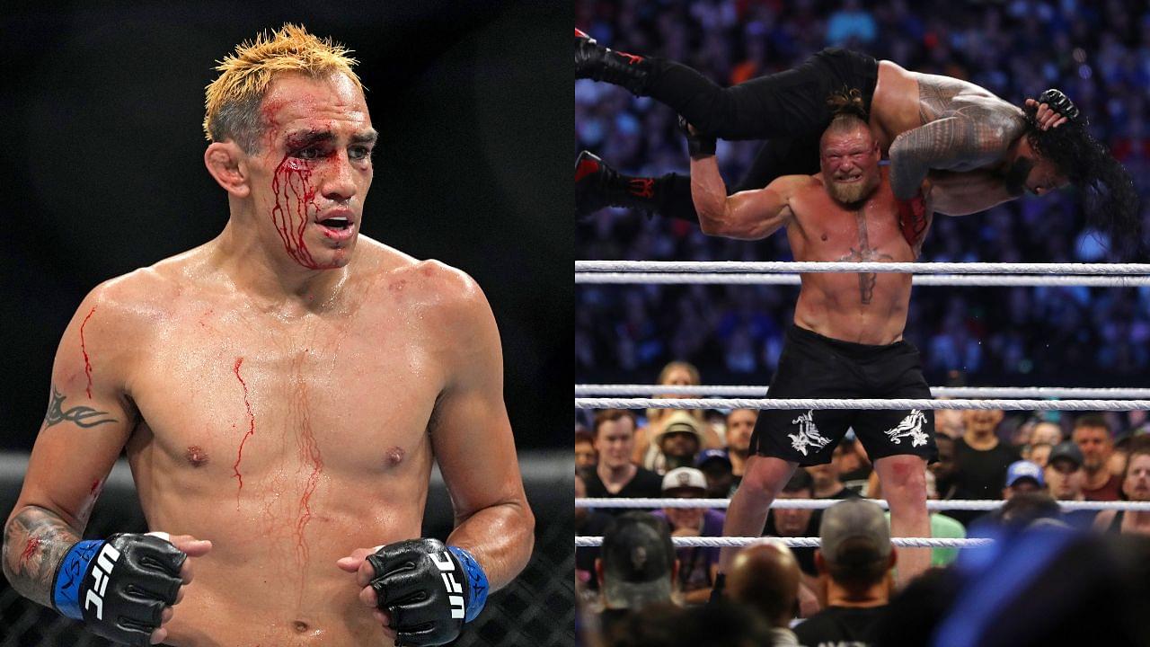 Tony Ferguson (L) Brock Lesnar (R)