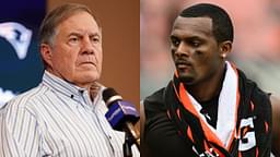 Bill Belichick and Deshaun Watson