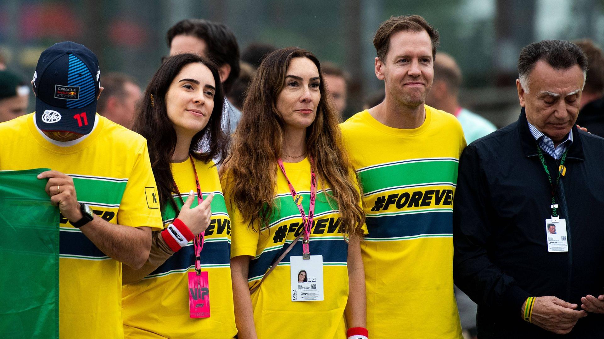 Bianca Senna Brazil , Sebastian Vettel Germany, Racing driver at the Forever Senna memorial run for Ayrton Senna Brazil , ITA, Formula 1 World Championship, Grand Prix Emilia Romagna Imola, Autodromo Enzo e Dino Ferrari