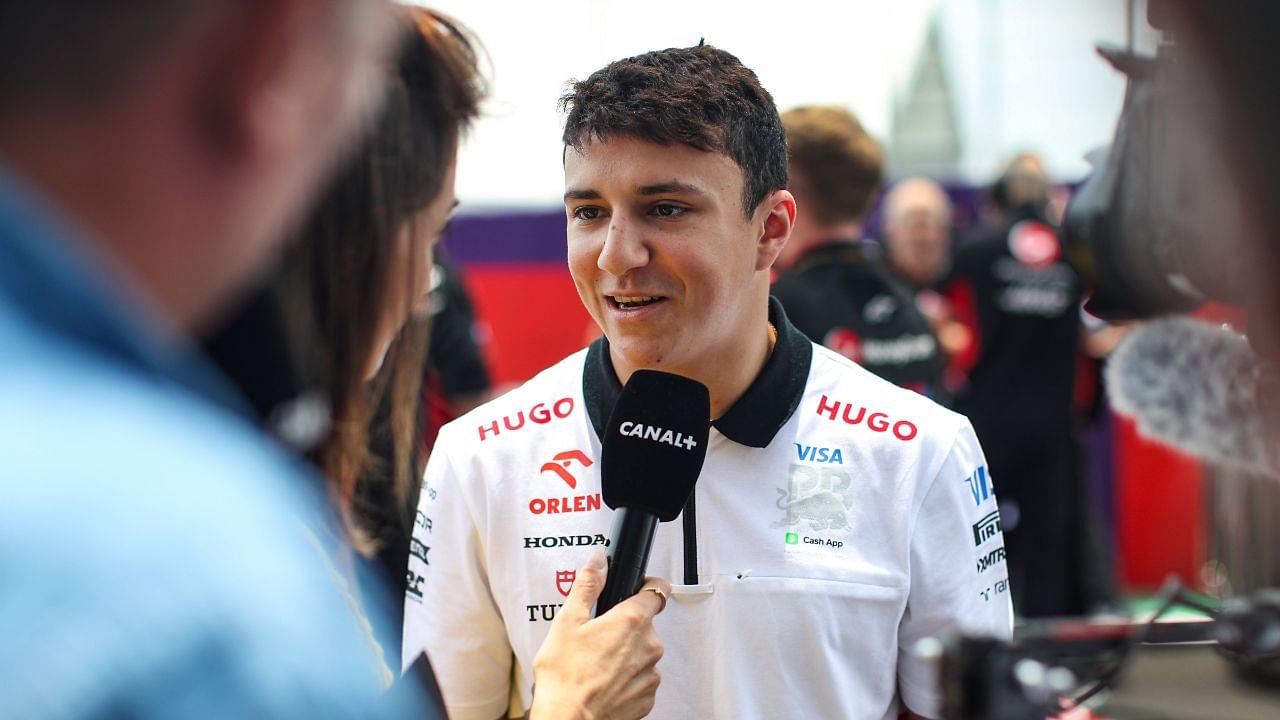 HADJAR Isack (fra), Red Bull Junior Team Driver & Reserve Driver, portrait Canal + during the Formula 1 Grande Premio de Sao Paulo 2024, 21th round of the 2024 Formula One World Championship