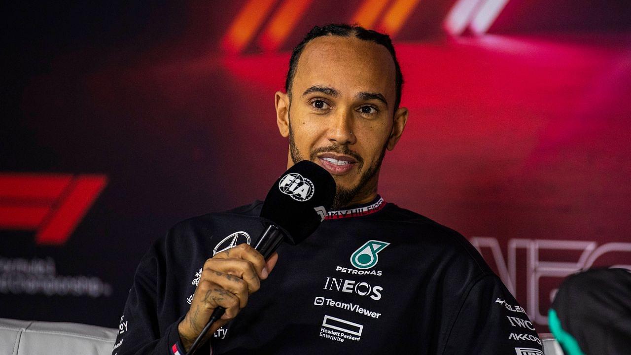 Lewis Hamilton (44) of Team Great Britain takes second place in the Las Vegas Grand Prix. Lewis talks to the press about the 2024 season and his future in 2025