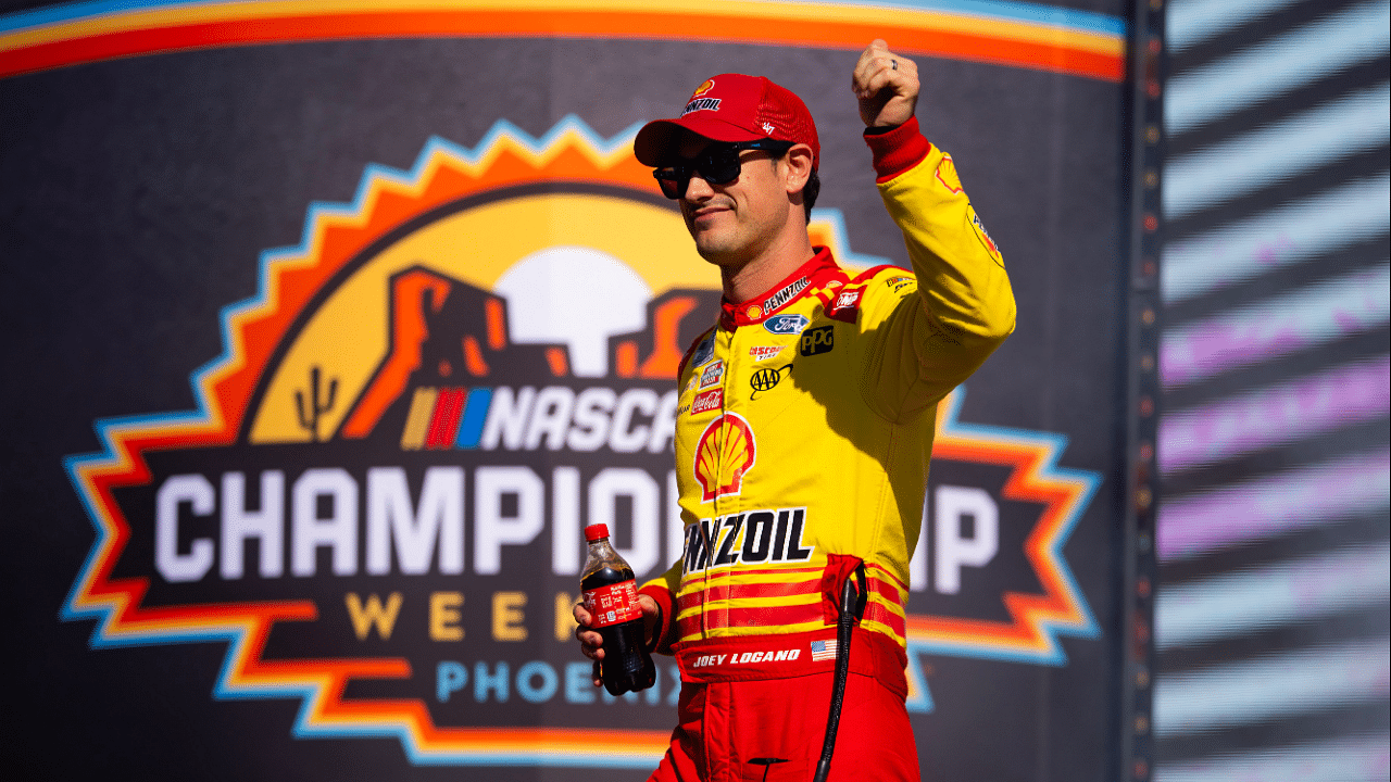 NASCAR Cup Series driver Joey Logano prior to the NASCAR Cup Series Championship race at Phoenix Raceway.