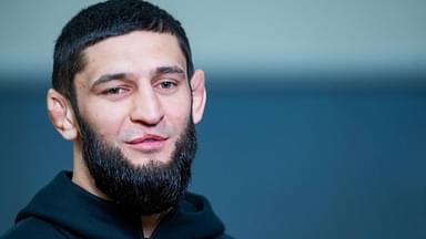 Thetchen UFC superstar, Khamzat Chimaev comes to Paris for support tchetchen fighter, Aboubacar Youssounov. Levallois Palais des sports Marcel Cerdan France