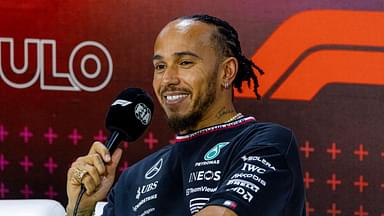 Lewis Hamilton (Mercedes AMG Petronas) during the Sao Paulo GP press conference