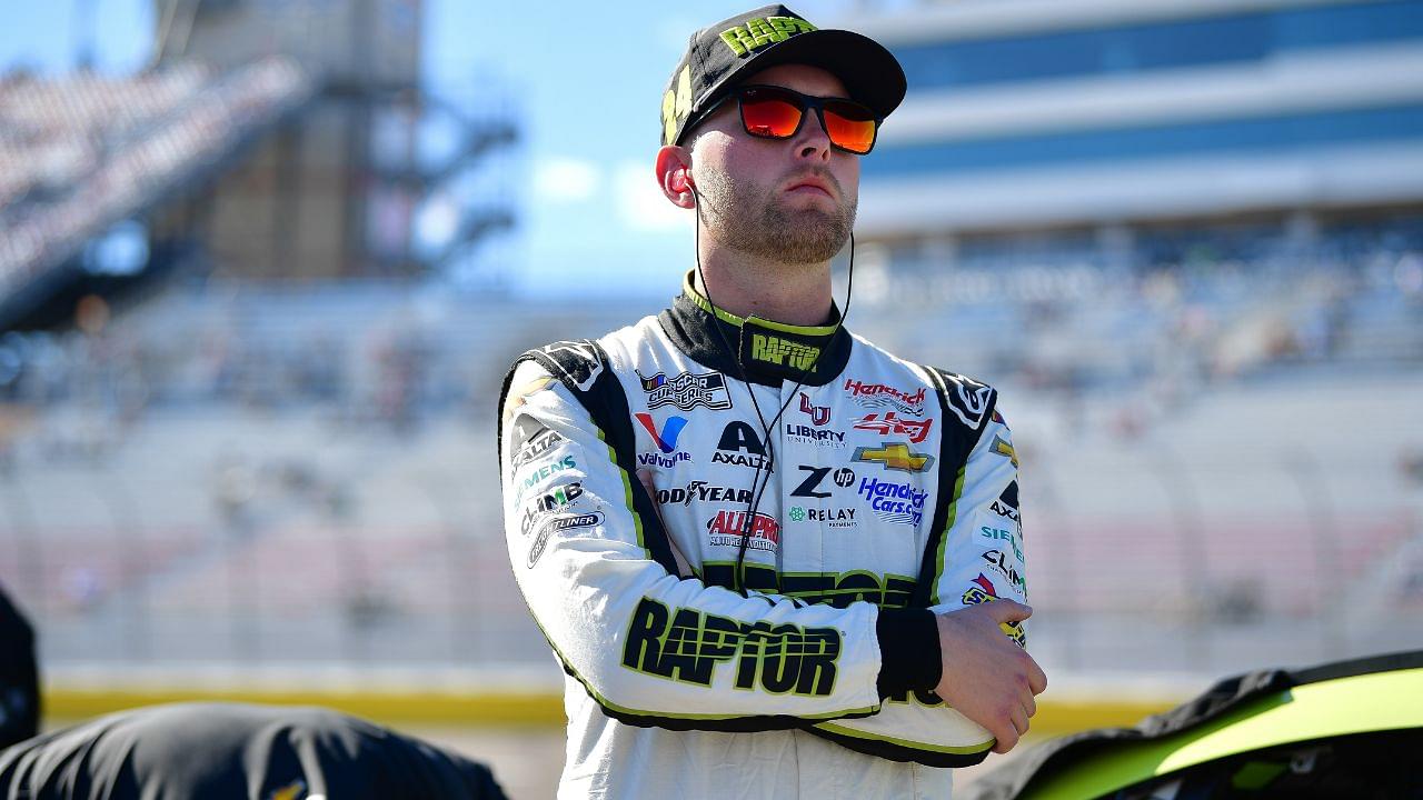 NASCAR Cup Series driver William Byron (24) during qualifying for the South Point 400 at Las Vegas Motor Speedway.