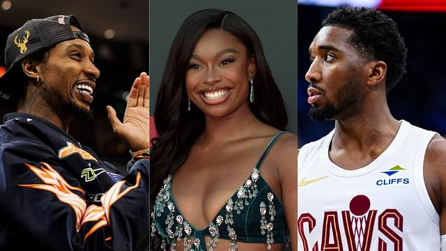 Brandon Jennings, Coco Jones, and Donovan Mitchell