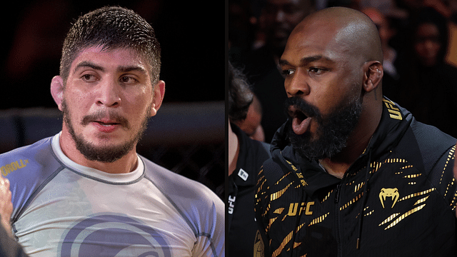 Dillon Danis (L) and Jon Jones (R).