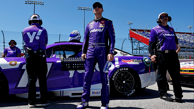 NASCAR Cup Series driver Denny Hamlin (11) during qualifying for the Goodyear 400 at Darlington Raceway.